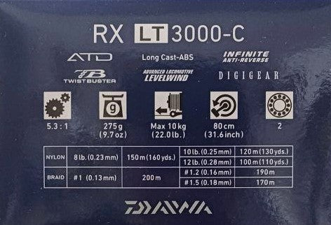 Катушка с передним фрикционом Daiwa '20 RX LT