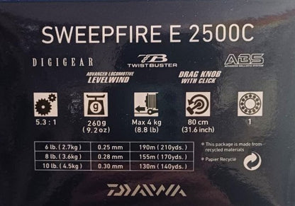 Катушка с передним фрикционом DAIWA SWEEPFIRE EC