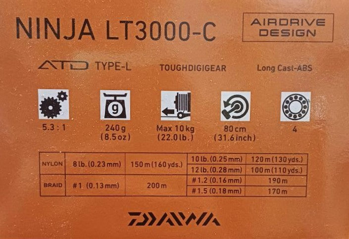 Макара с преден аванс DAIWA 23 NINJA LT