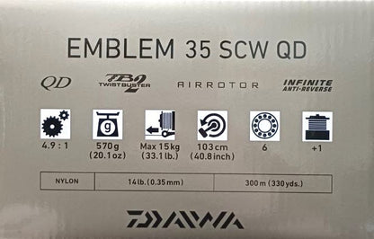 Reel DAIWA '23 EMBLEM 35 SCW QD