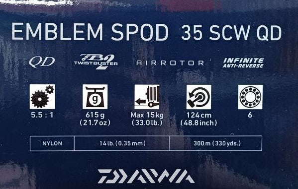 Макара - DAIWA '19 EMBLEM SPOD 35 SCW QD