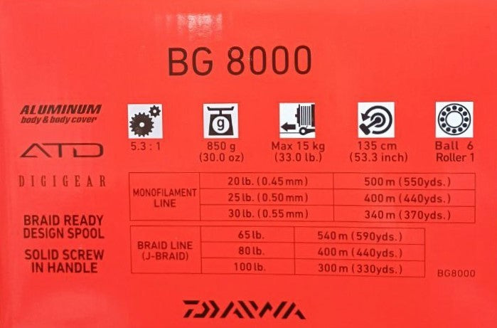 Катушка для морской рыбалка DAIWA BG