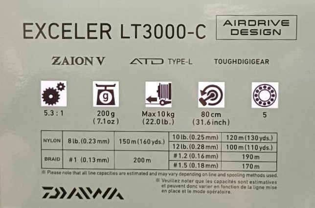Макара с преден аванс DAIWA '23 EXCELER