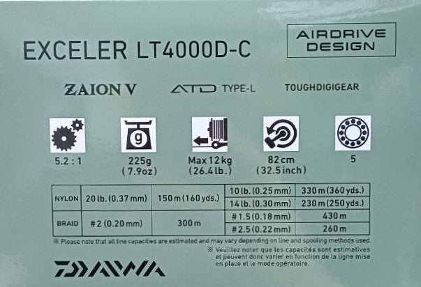 Макара с преден аванс DAIWA '23 EXCELER