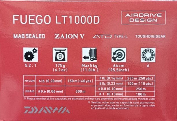 Макара с преден аванс DAIWA 23 FUEGO LT