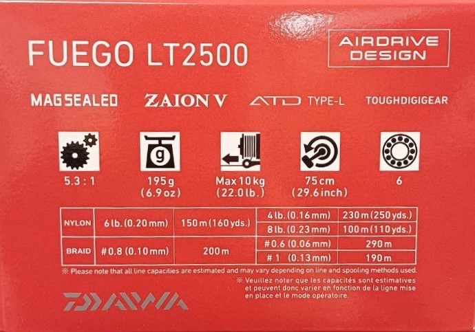 Макара с преден аванс DAIWA 23 FUEGO LT
