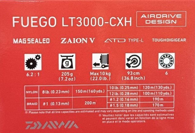 Макара с преден аванс DAIWA 23 FUEGO LT