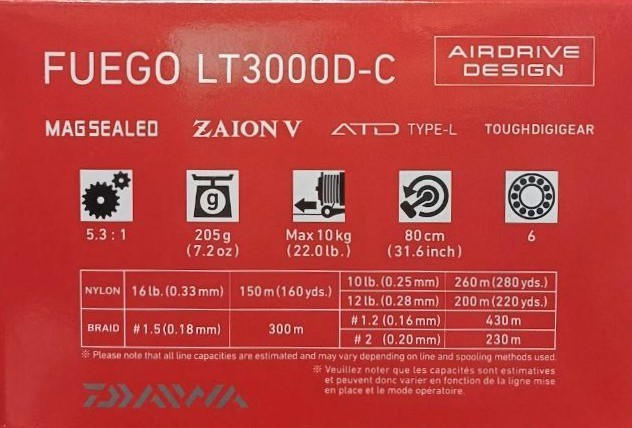 Макара с преден аванс DAIWA 23 FUEGO LT