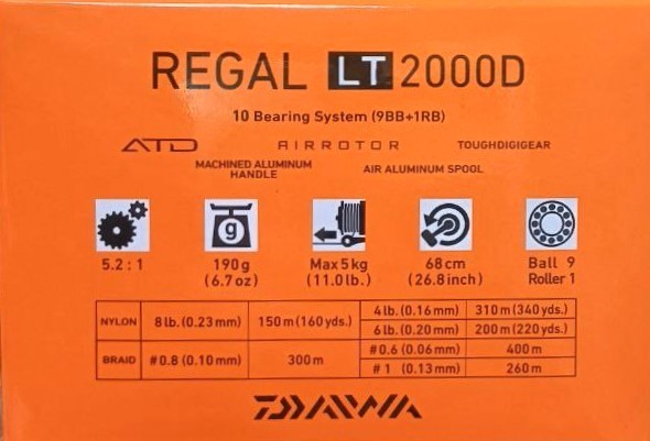 Μηχανισμός με μπροστινά φρένα - DAIWA '18 REGAL LT