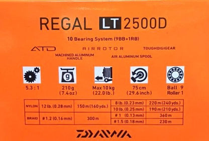 Μηχανισμός με μπροστινά φρένα - DAIWA '18 REGAL LT