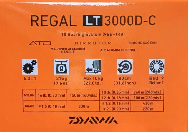 Μηχανισμός με μπροστινά φρένα - DAIWA '18 REGAL LT