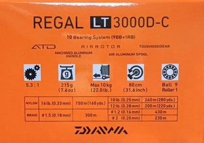 Μηχανισμός με μπροστινά φρένα - DAIWA '18 REGAL LT