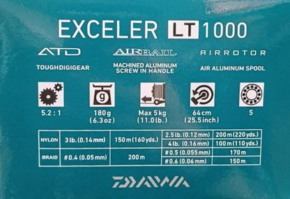 Катушка с передним фрикционом - DAIWA EXCELER LT 20