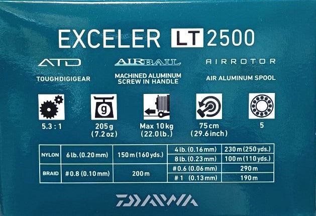 Катушка с передним фрикционом - DAIWA EXCELER LT 20