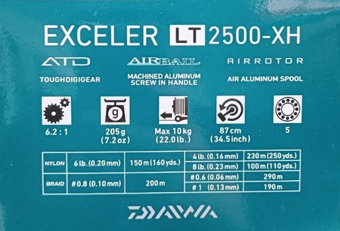 Катушка с передним фрикционом - DAIWA EXCELER LT 20