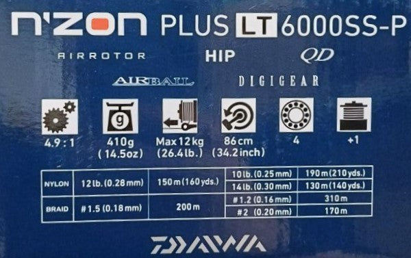 Макара за фидер DAIWA N'ZON PLUS LT - 6000SS-P