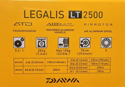 Front drag reel DAIWA LEGALIS LT 20