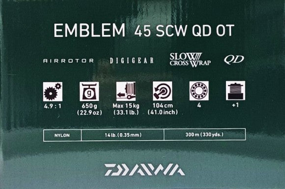 Carp reel DAIWA '20 EMBLEM 45 SCW QD OT