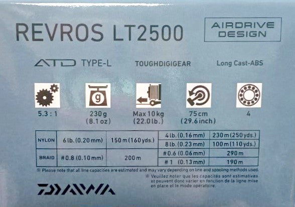 Макара с преден аванс DAIWA 23 REVROS LT