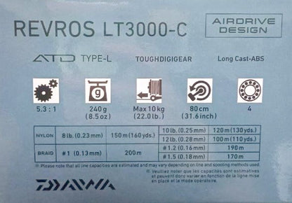 Макара с преден аванс DAIWA 23 REVROS LT