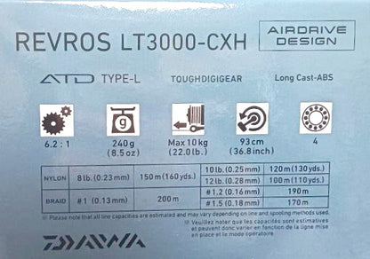 Макара с преден аванс DAIWA 23 REVROS LT