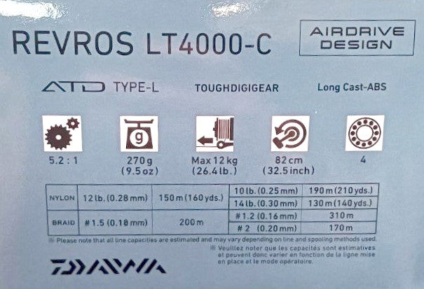 Макара с преден аванс DAIWA 23 REVROS LT