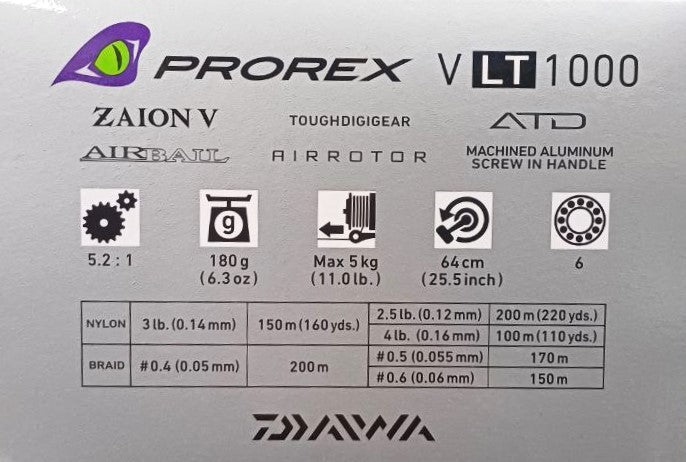 Mulinetă cu frana fata - DAIWA '22 PROREX V LT