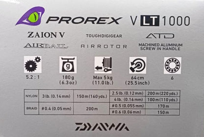 Mulinetă cu frana fata - DAIWA '22 PROREX V LT