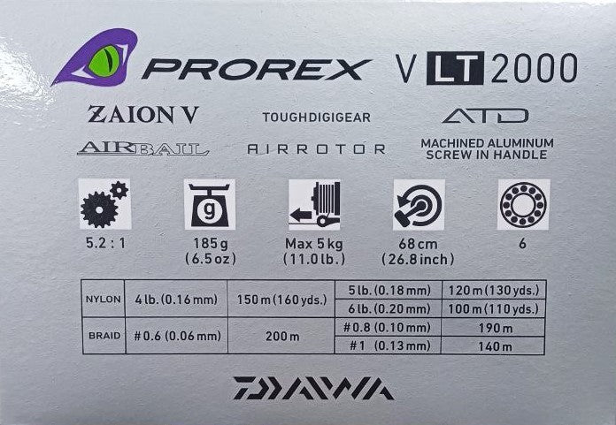 Mulinetă cu frana fata - DAIWA '22 PROREX V LT