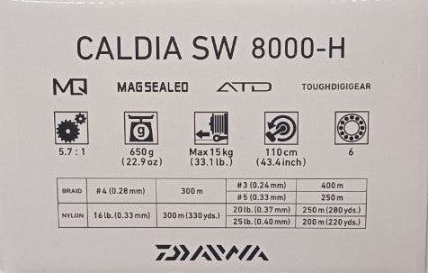 Μηχανισμός για θαλασσινό ψάρεμα Daiwa '23 CALDIA SW