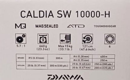Μηχανισμός για θαλασσινό ψάρεμα Daiwa '23 CALDIA SW