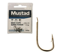 Αγκίστρια Mustad Wide Gape Super Power Spade Barbed - 10 τεμ. στη συσκευασία