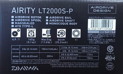 Top μοντέλο μηχανισμός DAIWA 23 Airity LT