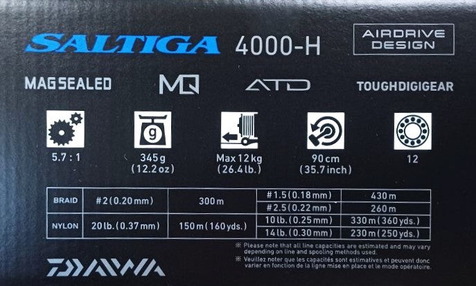 Top model mulinetă DAIWA '23 SALTIGA G