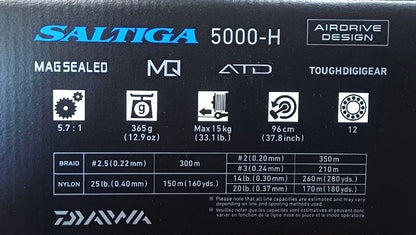 Top model mulinetă DAIWA '23 SALTIGA G