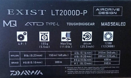 Top model mulinetă 22 DAIWA EXIST (G) LT MQ
