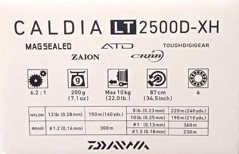 Μηχανισμός με μπροστινά φρένα Daiwa 18 CALDIA LT