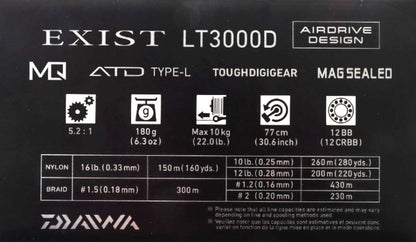 Top model mulinetă 22 DAIWA EXIST (G) LT MQ