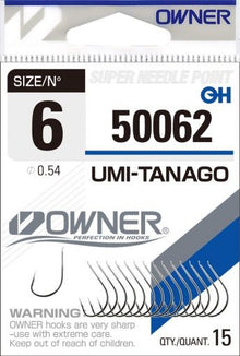 Αγκίστρια Owner UMI-TANAGO WHITE - 50062