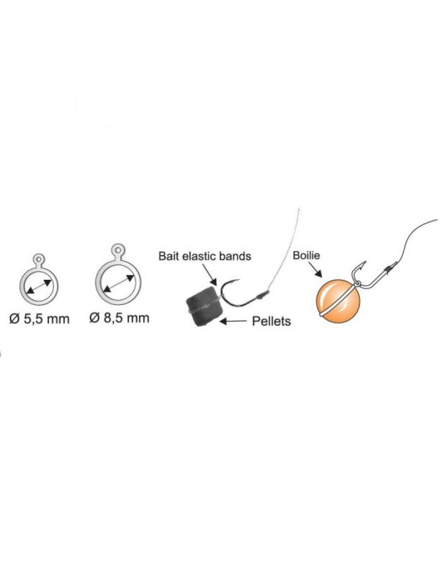 Silicone rings for pellets Extra Carp - 5.5mm