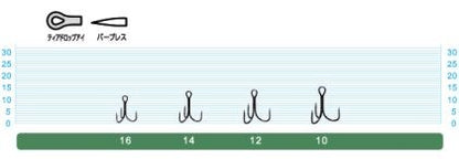 Treble hooks barbless barb Owner STBL-1.56 BC