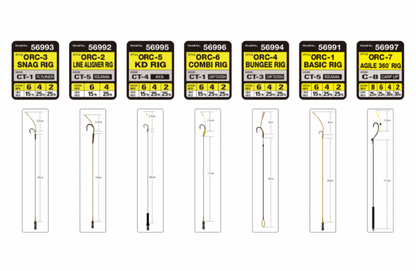 Carp fishing hooks with hooklength Owner LINE ALIGNER RIG - CT-5