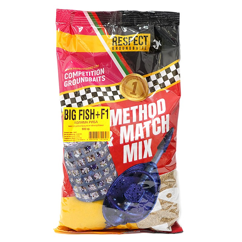 Groundbait Respect Method Mix Big Fish+F1 - 900gr