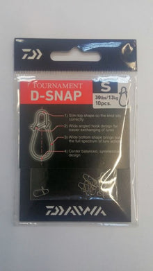 Карабинки DAIWA TOURNAMENT  D-SNAP - 10 бр в опаковка