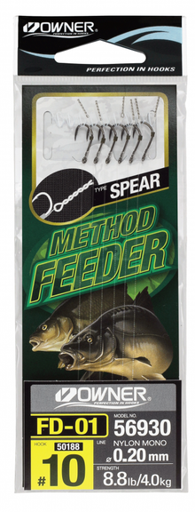 Вързани куки Owner METHOD FEEDER SPEAR - FD-01