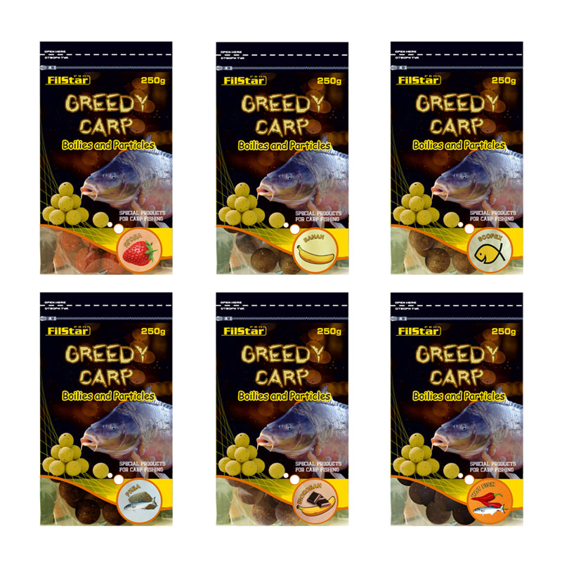 Protein boilies FilStar Greedy Carp - 250 g