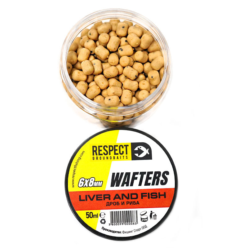 Балансирани дъмбели Respect Wafters - различни аромати с дълготраен аромат, жилища с ярък цветен дизайн за риболов.
