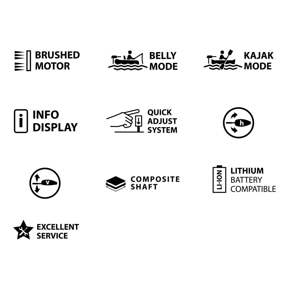 Electric motor RHINO BE55 BLACK EDITION ELECTRIC OUTBOARD MOTOR