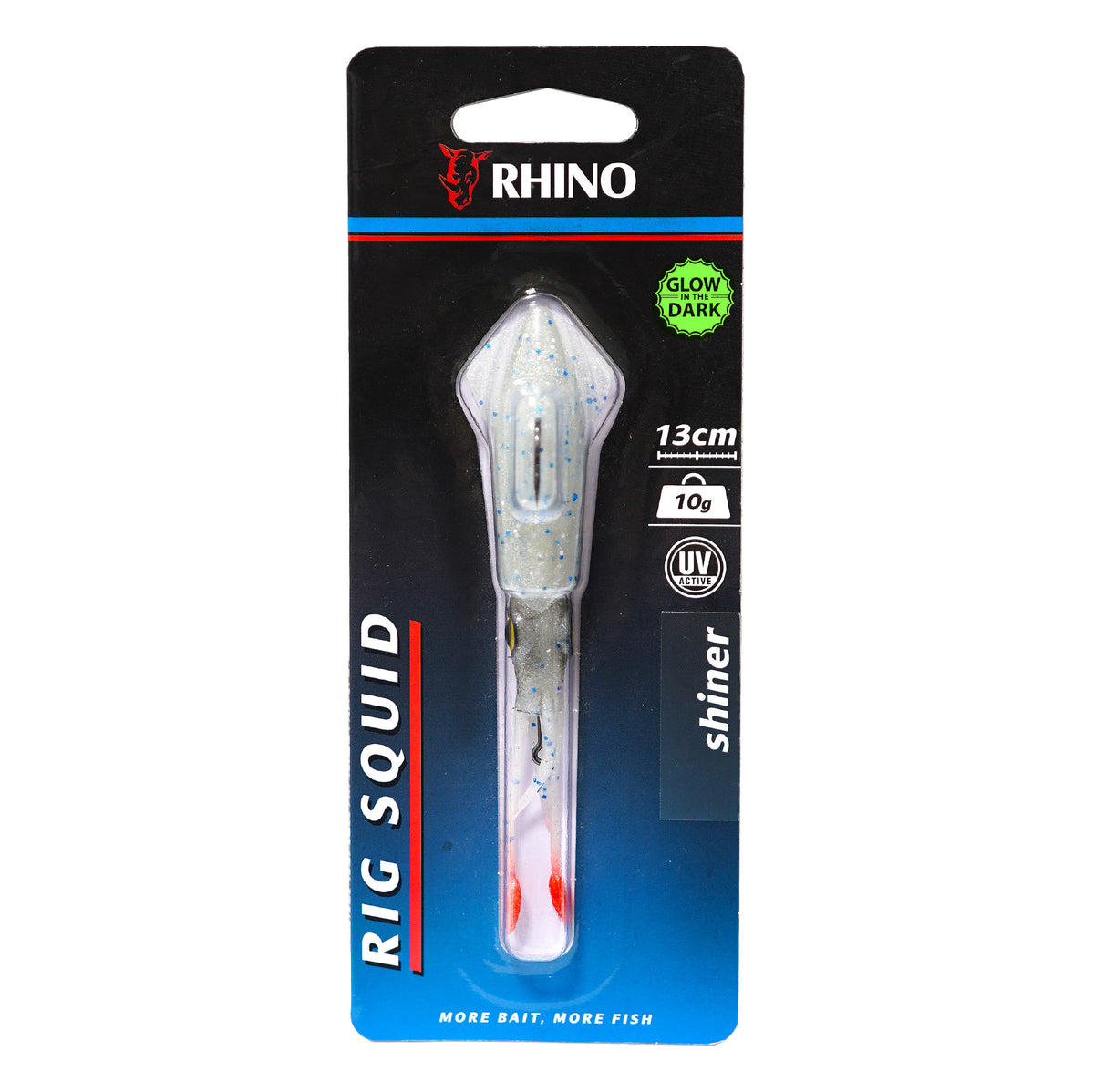 Силиконовая приманка-кальмар RHINO Rig Squid 13cm светящаяся - 10/25gr