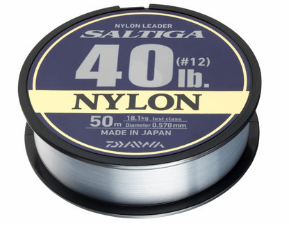 Sea fishing nylon leader DAIWA SALTIGA NYLON - 50m
